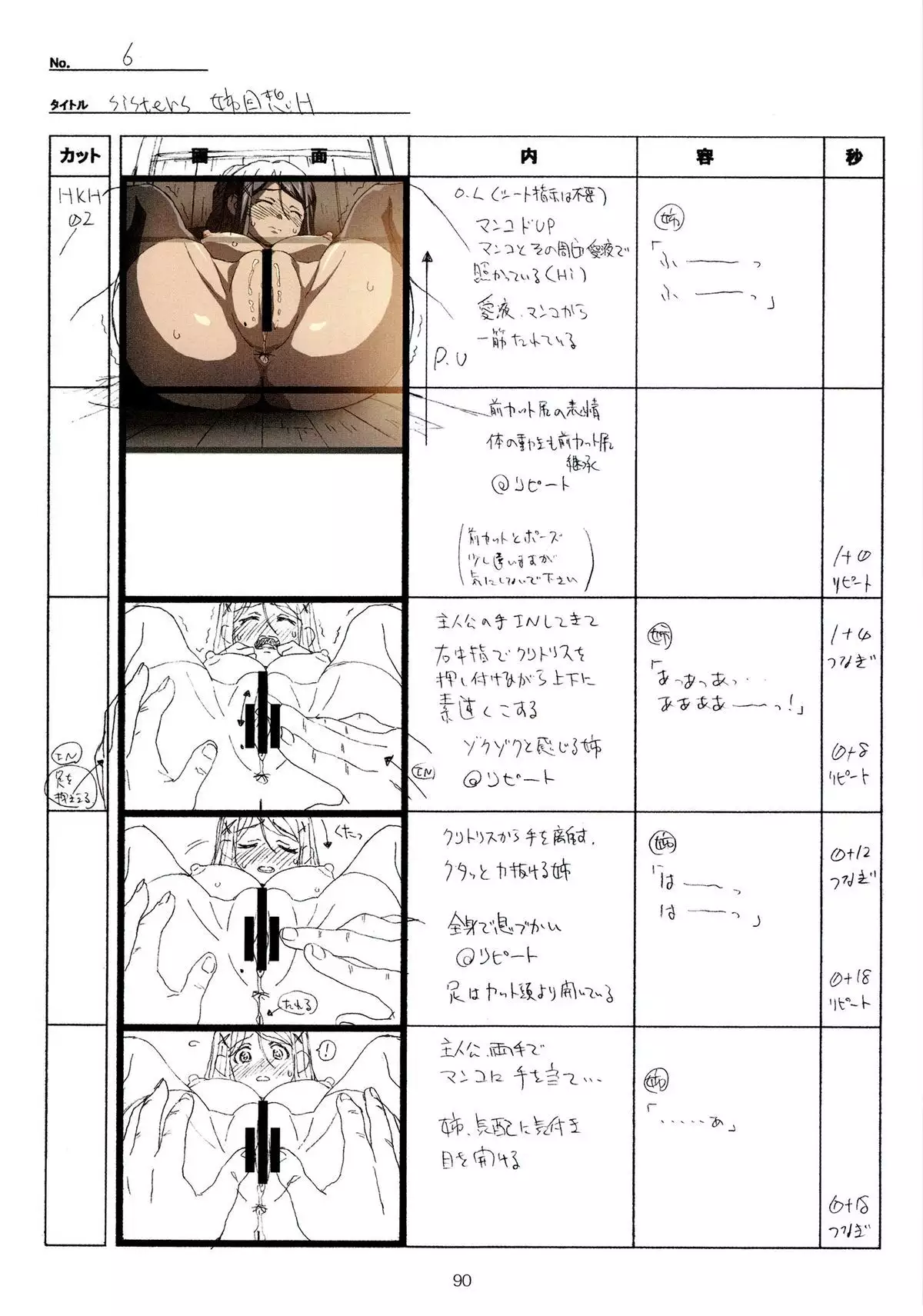 SISTERS -Natsu no Saigo no Hi- H Scene All Part Storyboard
