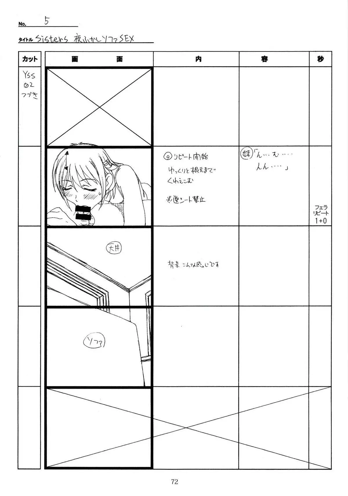 SISTERS -Natsu no Saigo no Hi- H Scene All Part Storyboard