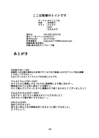 [Ochikonium (Various)] Koko wa Hime-sama no Toile desu [Digital]