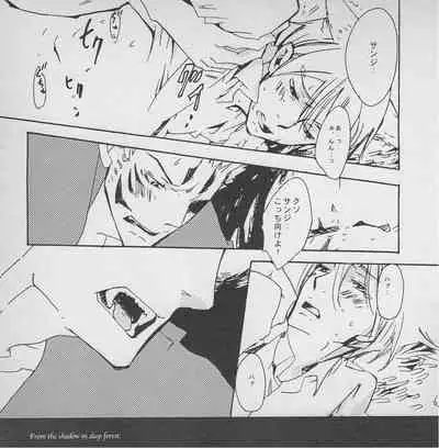 深い森の影から