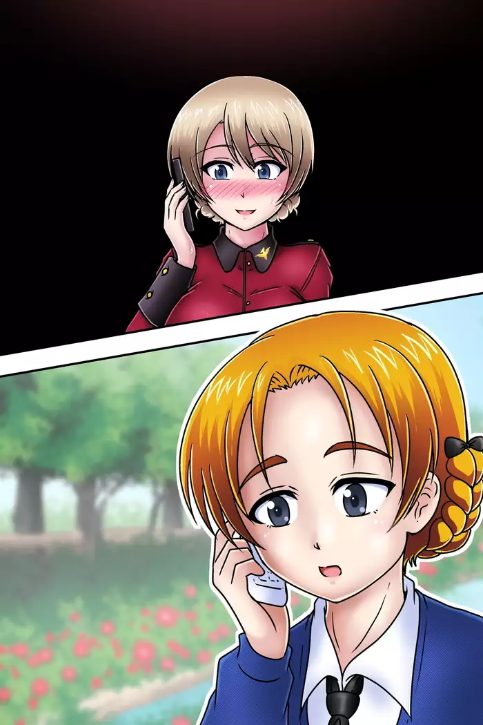 騎乗位奉仕中の通話 - Darjeeling