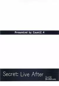 (Utahime Teien 2) [Count2.4 (Nishi)] Secret: Live After (THE IDOLM@STER)