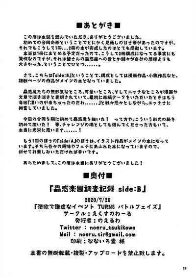 Chouwaku Rakuen Chousa Kiroku side:B