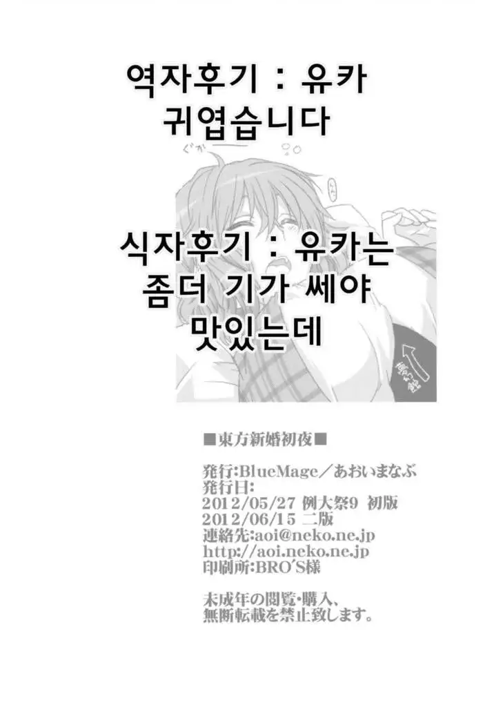 Touhou Shinkon Shoya | 동반 신혼 초야