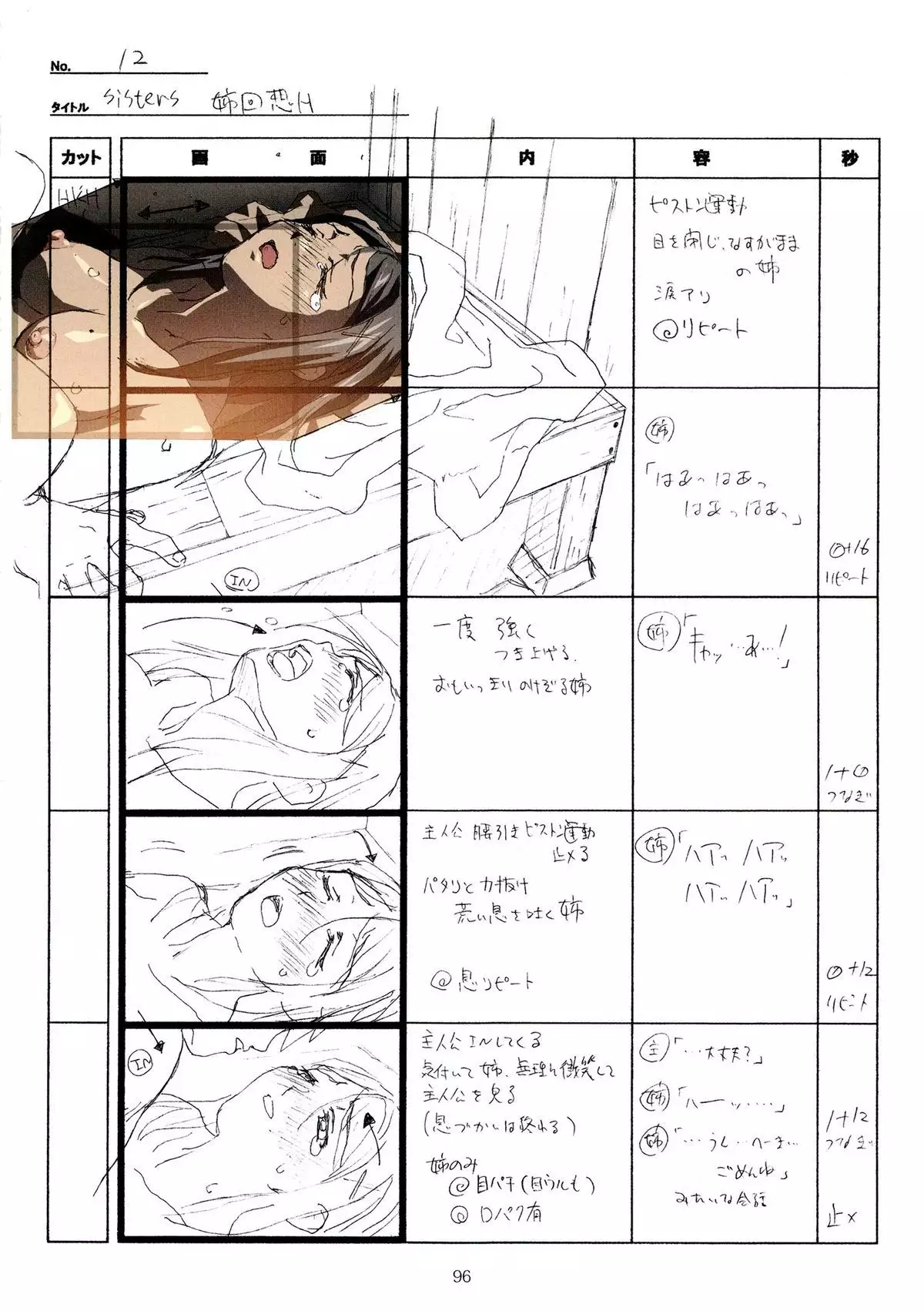 SISTERS -Natsu no Saigo no Hi- H Scene All Part Storyboard
